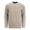 Ohio State Buckeyes Deboss The Ohio State Crew Neck - In Tan - Front View