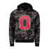 Ohio State Buckeyes Camo Block O Hood Sweatshirt - In Black - Front View