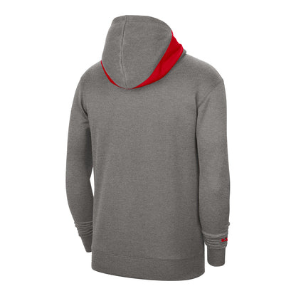 Ohio State Buckeyes Nike Basketball Spotlight Gray Hoodie - In Gray - Back View