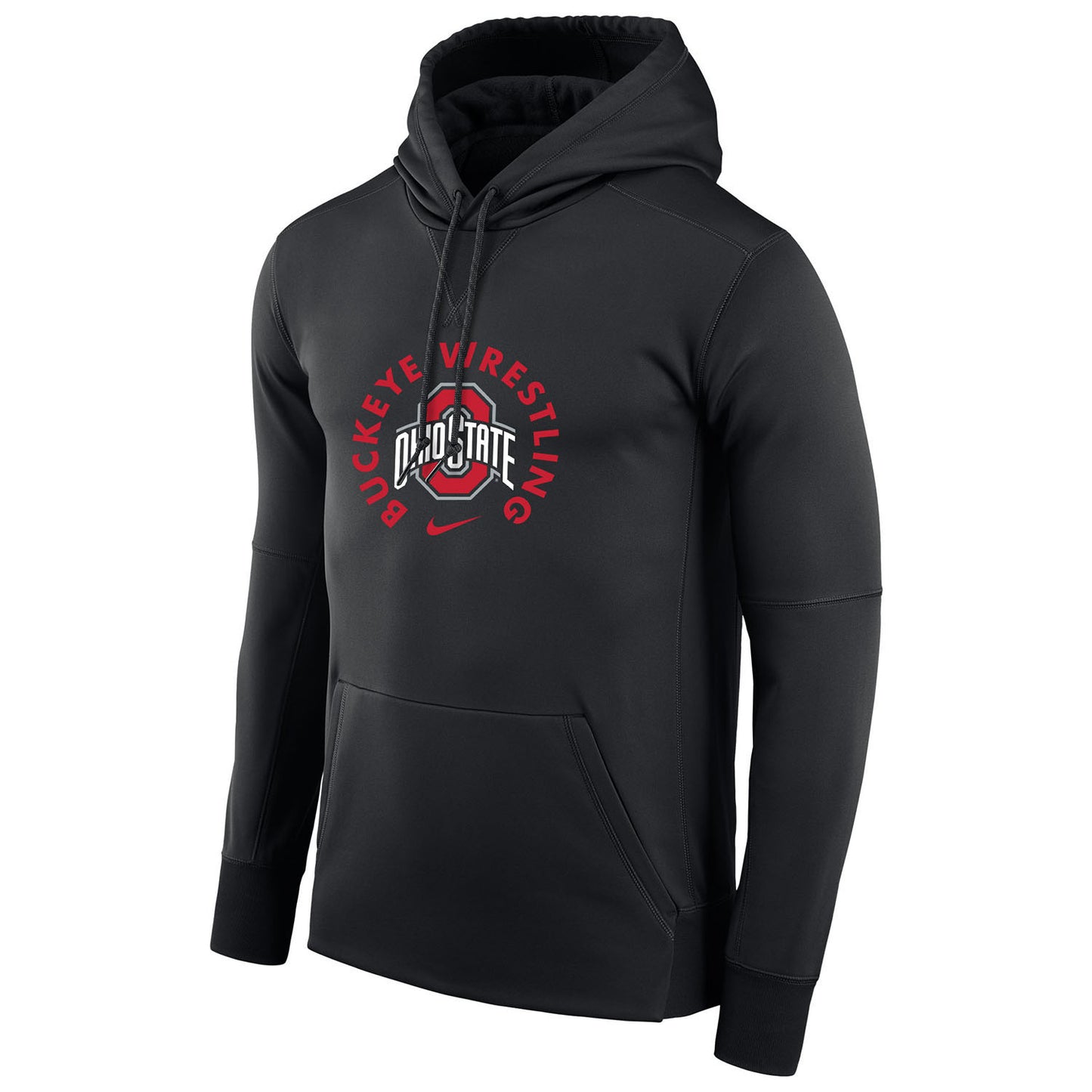 Ohio State Buckeyes Nike Therma Wrestling Black Sweatshirt - In Black - Front View