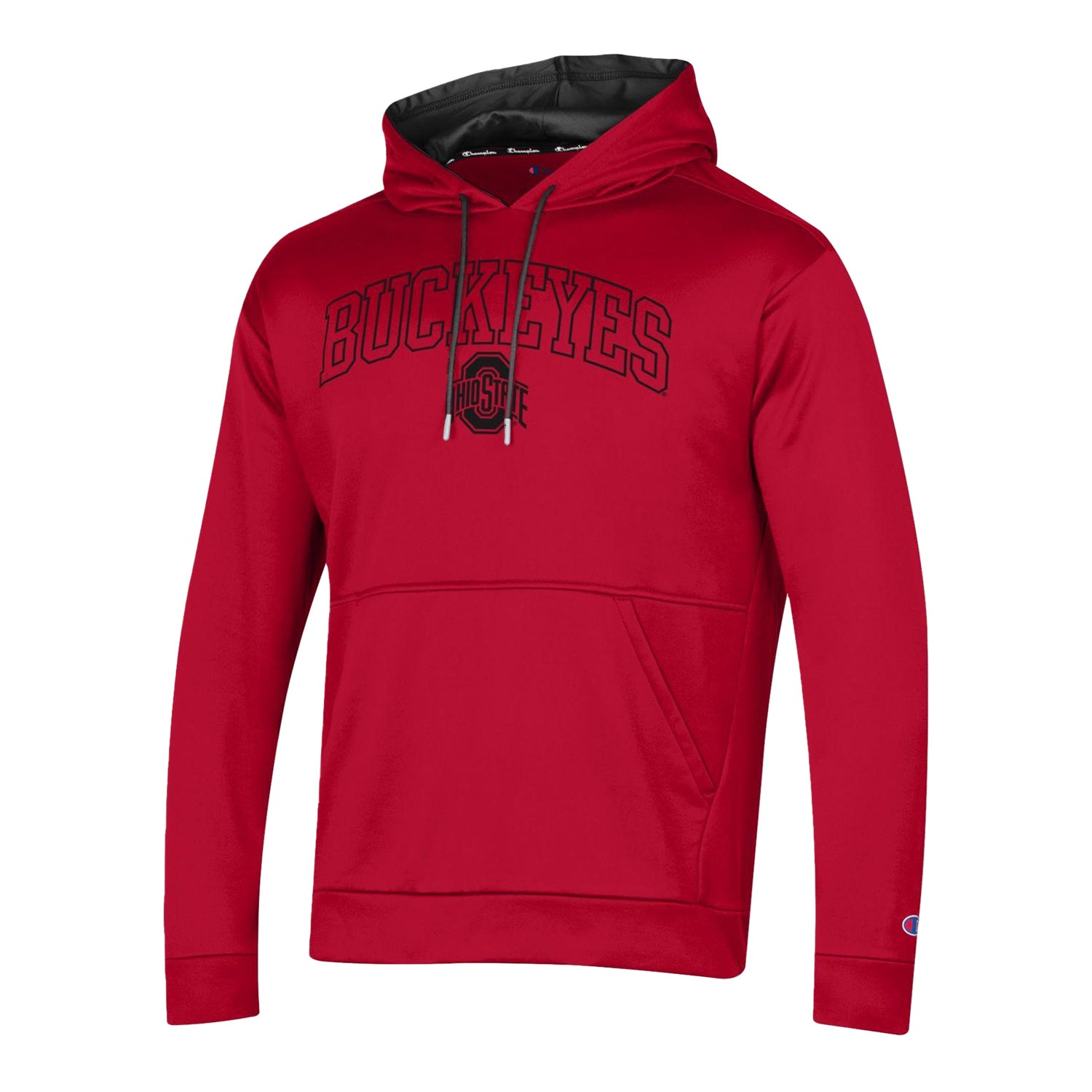 Ohio State Buckeyes Contrast Scarlet Hood - In Scarlet - Front View