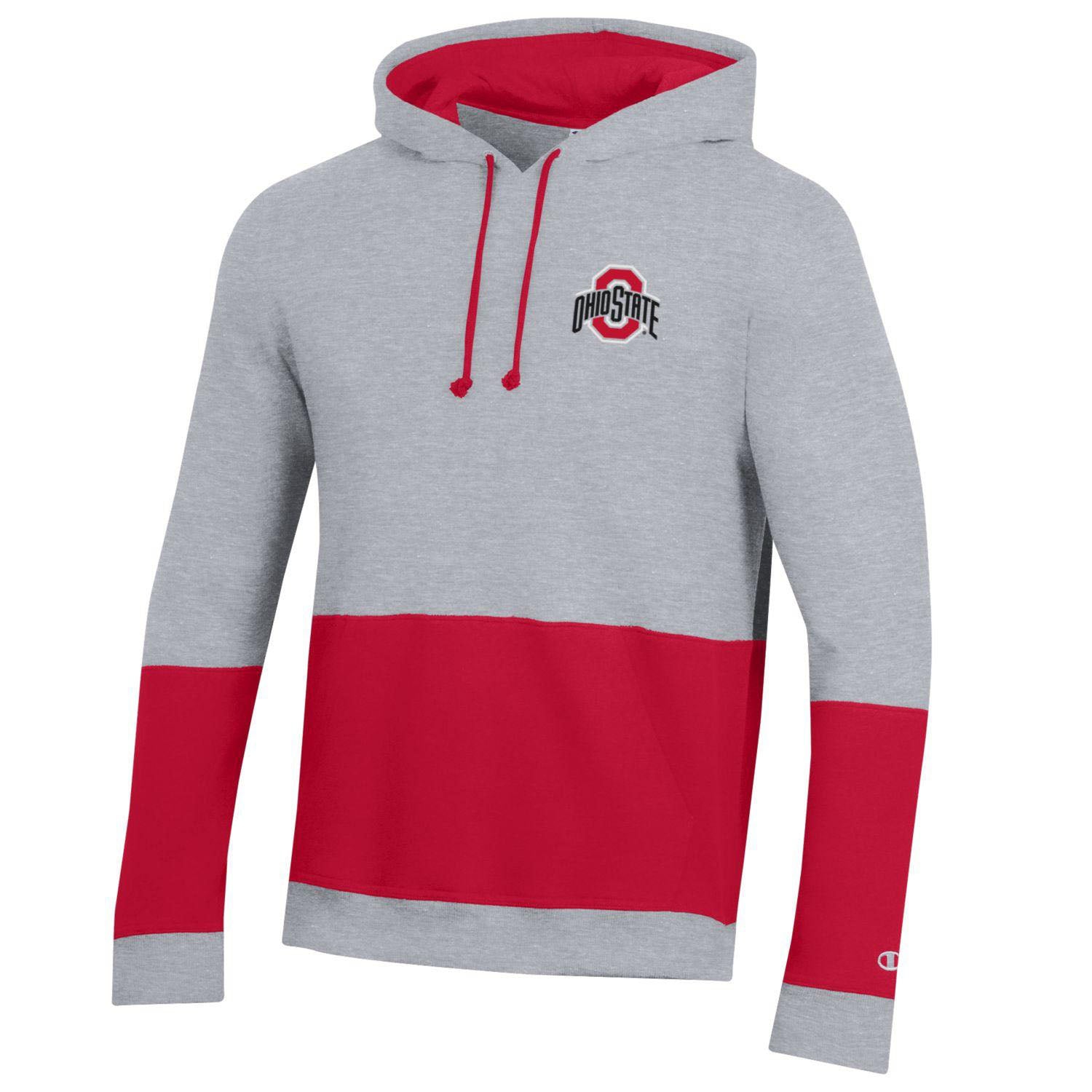 Ohio State Buckeyes Super Fan Big Stripe Scarlet Hood | Shop OSU Buckeyes