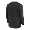 Ohio State Buckeyes Nike Dri-FIT Sideline Coach Black Crewneck Sweatshirt - Back View