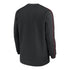 Ohio State Buckeyes Nike Dri-FIT Sideline Coach Black Crewneck Sweatshirt - Back View