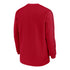 Ohio State Buckeyes Nike Dri-FIT Sideline Coach Scarlet Crewneck Sweatshirt - Back View