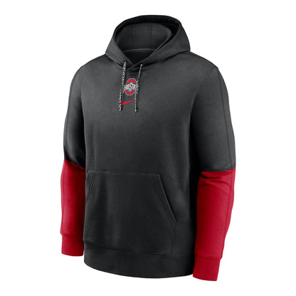 Ohio State Buckeyes Nike Sideline Club Black Sweatshirt - Front View