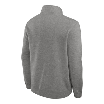 Ohio State Buckeyes Nike 1/2 Zip Club Gray Sweatshirt - Back View