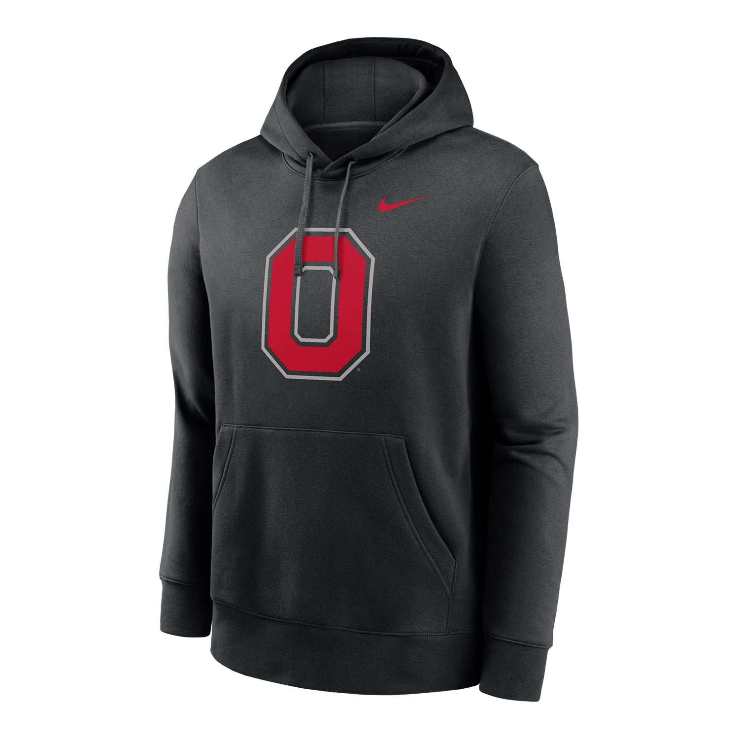 Ohio State Buckeyes Nike Club Fleece Block O Black Sweatshirt - Front View