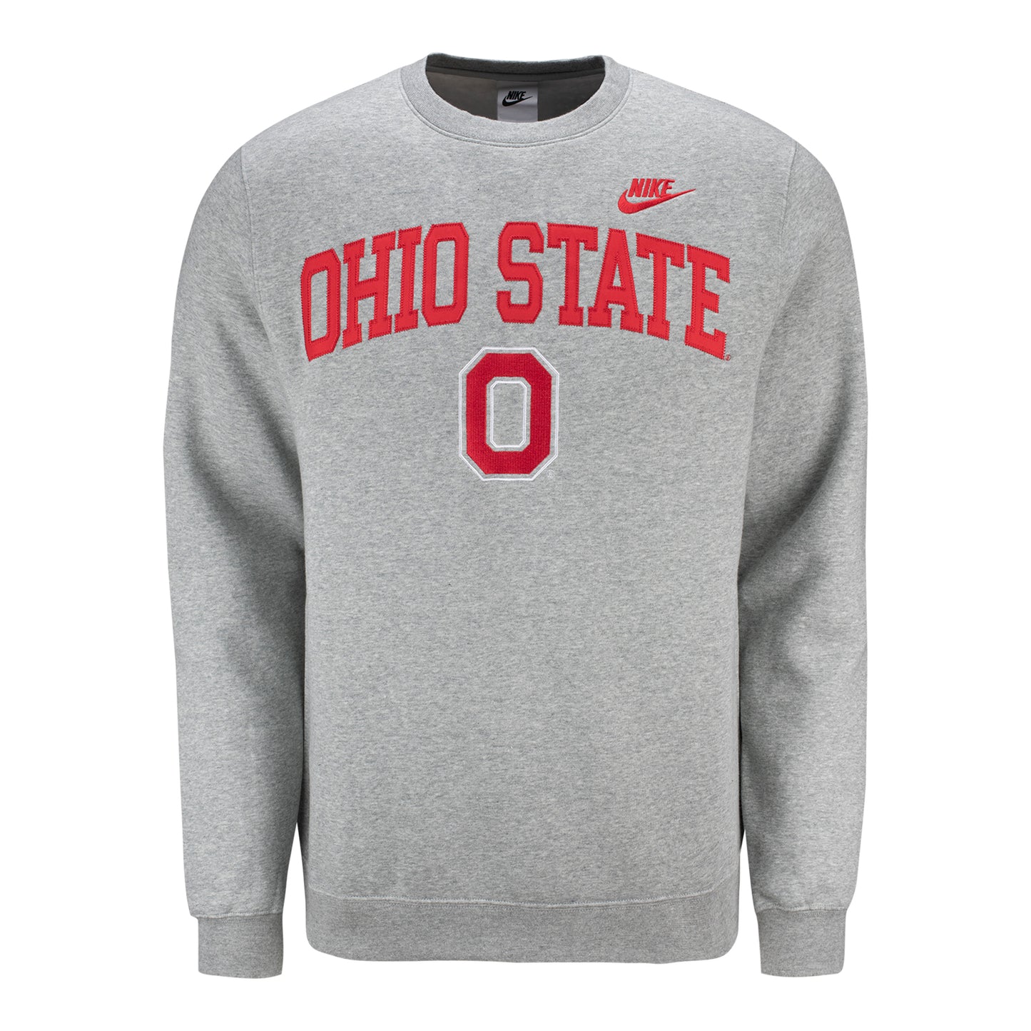 Ohio State Buckeyes Nike Retro Wordmark Gray Sweatshirt - Front View