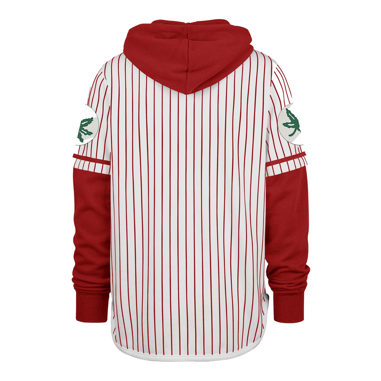 Ohio State Buckeyes 47 Brand Pinstripe Shortstop White Sweatshirt - Back View