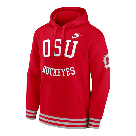 Ohio State Buckeyes Nike Retro Wordmark Sweatshirt - Front View