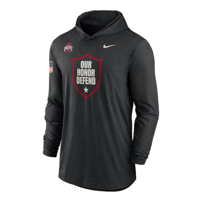 Ohio State Buckeyes Nike Military Black Sweatshirt - Front View