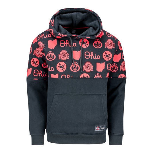 Ohio State Buckeyes Top Half All Over Sweatshirt