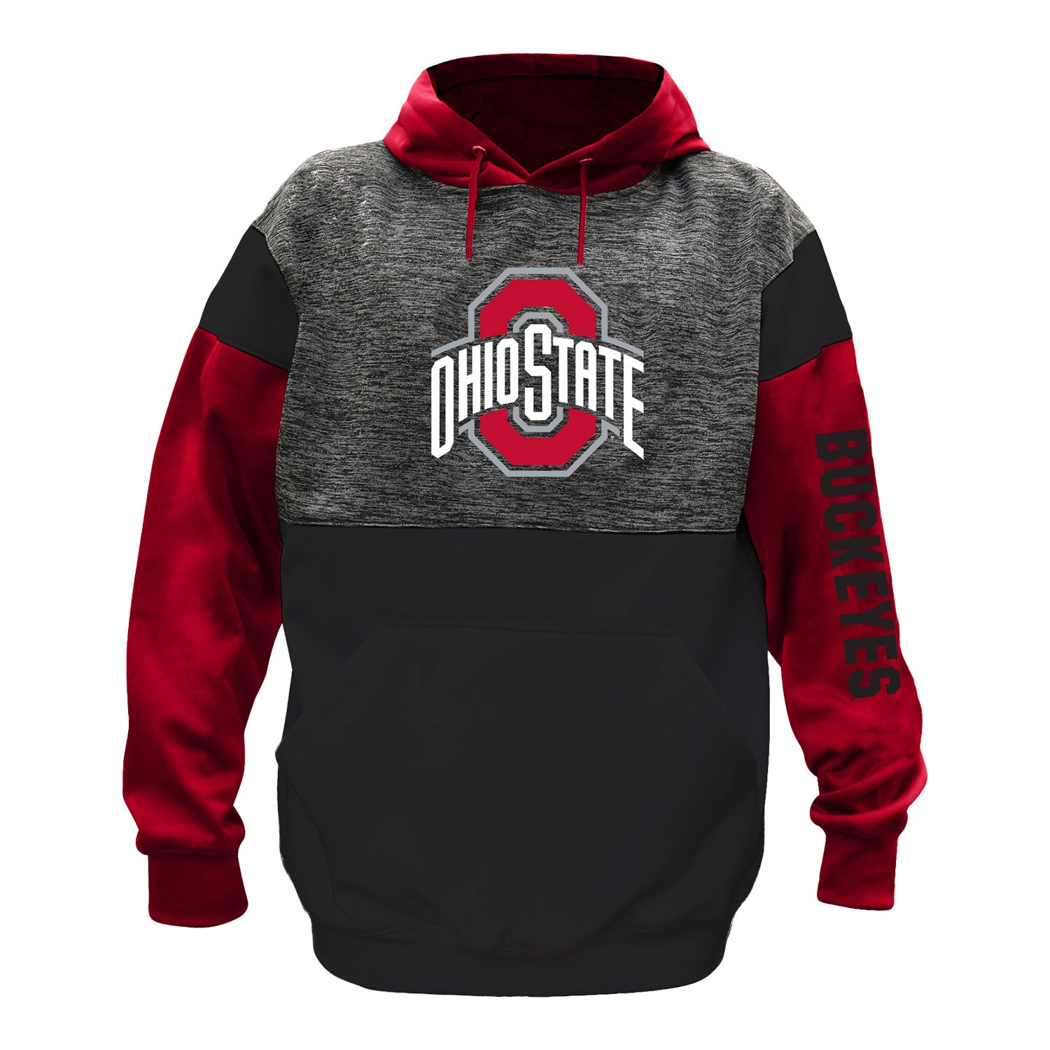 Ohio State Buckeyes Raglan Hoodie - Front View