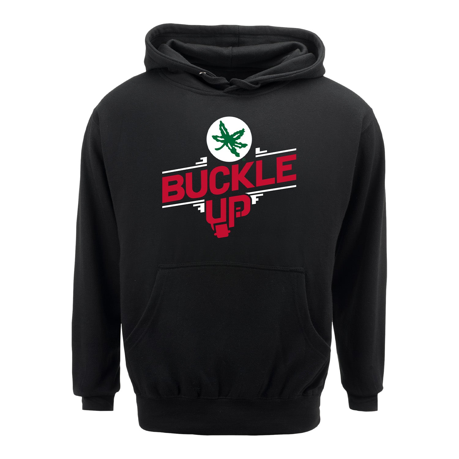 Ohio State Buckeyes Buckle Up Black Sweatshirt Shop OSU Buckeyes