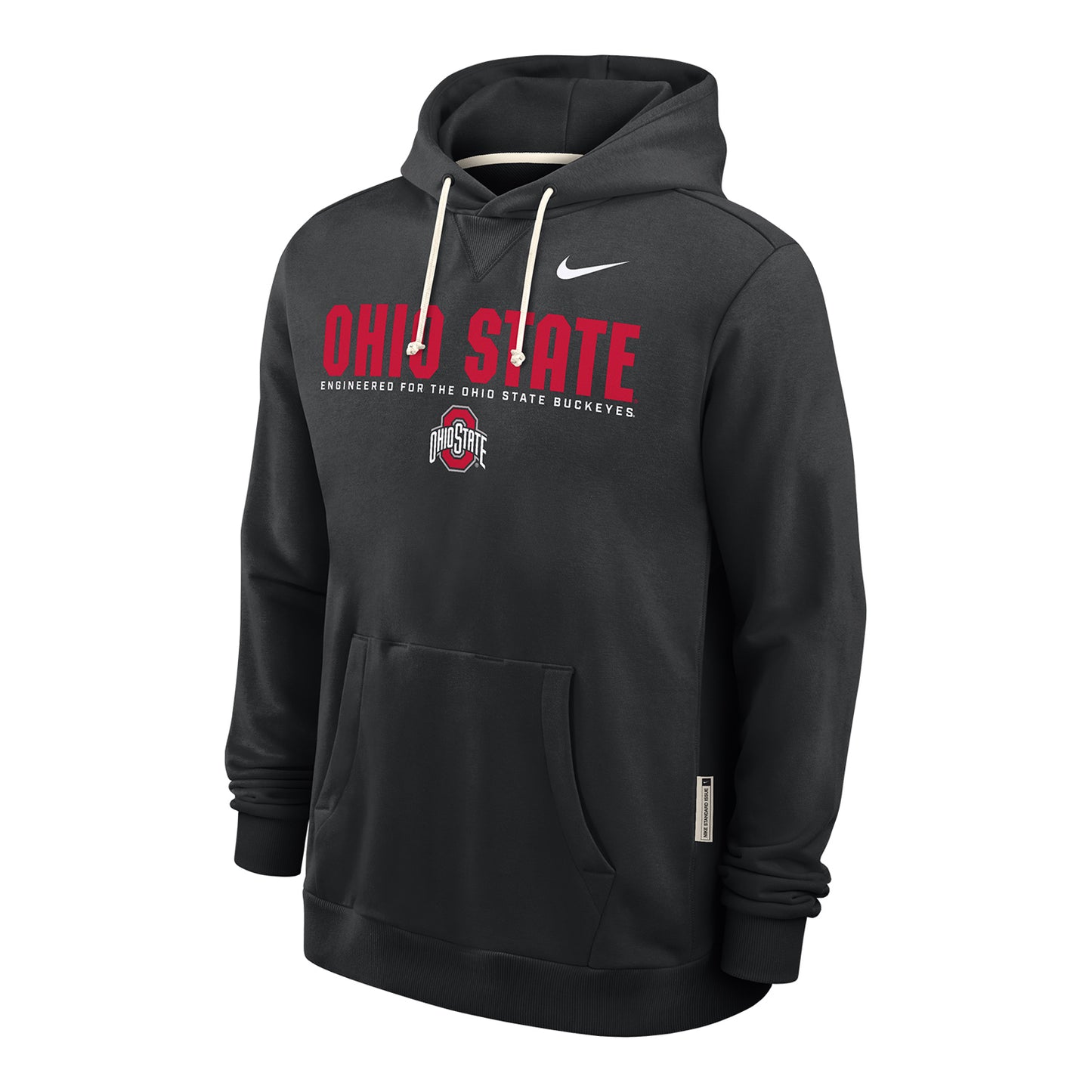 Ohio State Buckeyes Nike Wordmark Black Sweatshirt - Front View