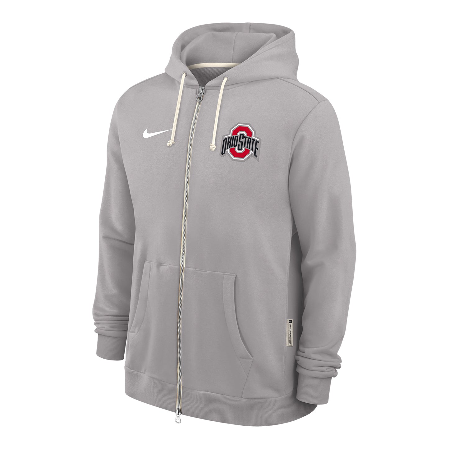 Ohio State Buckeyes Nike Full Zip Gray Sweatshirt - Front View
