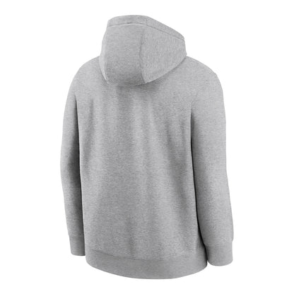 Ohio State Buckeyes Nike Classic Arch Fleece Hoodie In Gray - Back View
