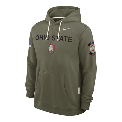 Ohio State Buckeyes Nike Our Honor Defend Standard Issue Hoodie In Green - Front View