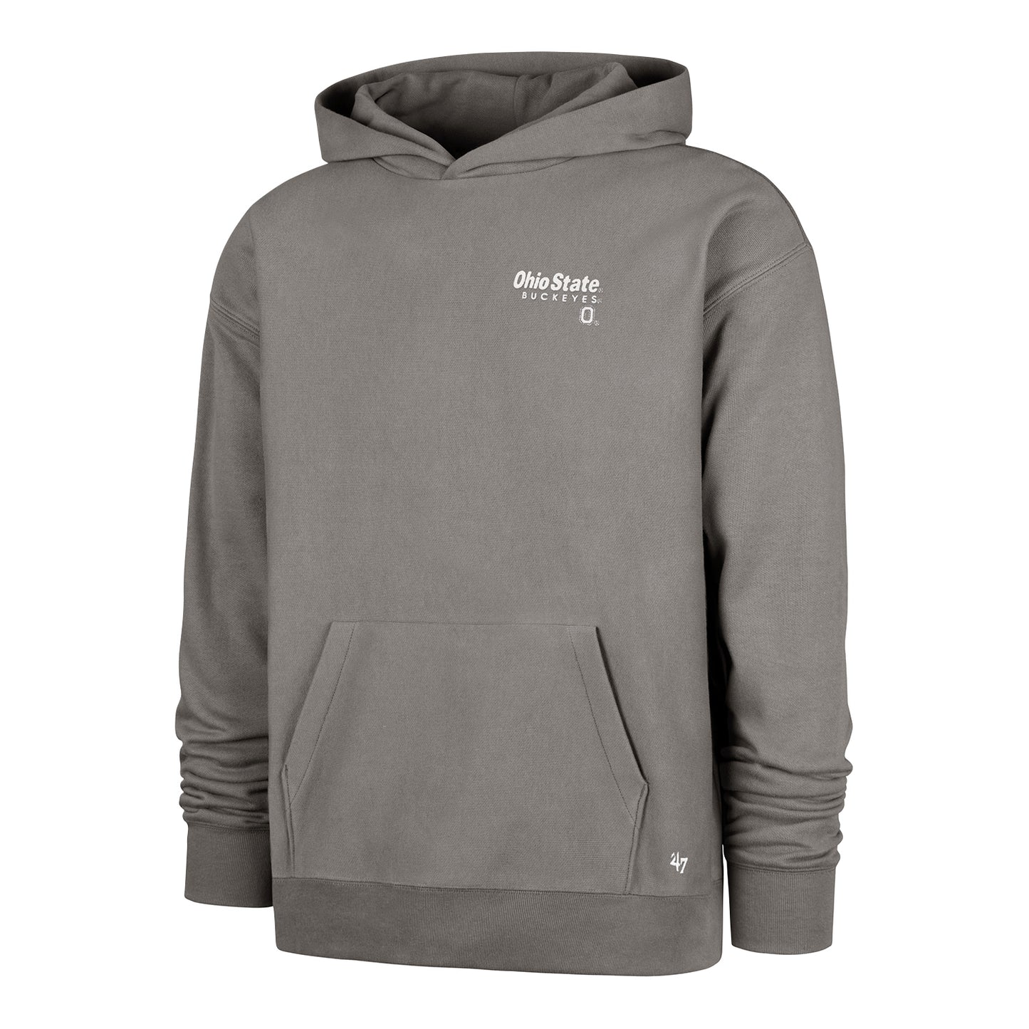 Ohio State Buckeyes 47 Brand Buckeyes Script Sweatshirt In Gray - Front View
