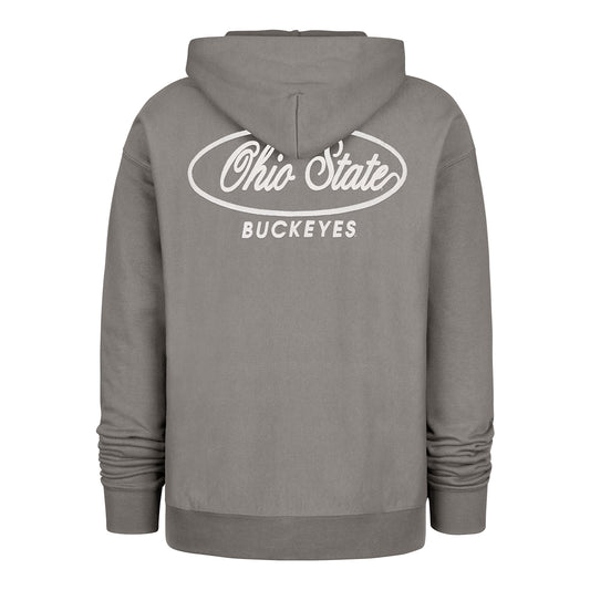 Ohio State Buckeyes 47 Brand Buckeyes Script Sweatshirt In Gray - Back View