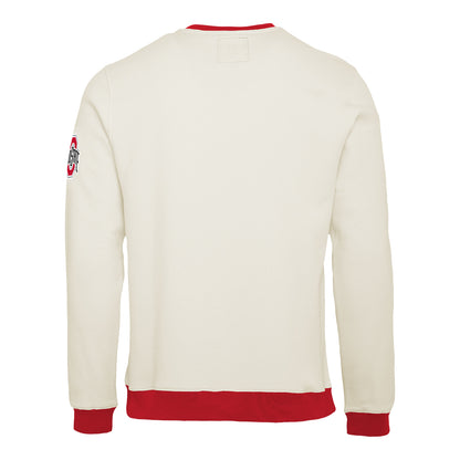 Ohio State Buckeyes Darius Rucker Buckeyes Crewneck Sweatshirt In White - Back View