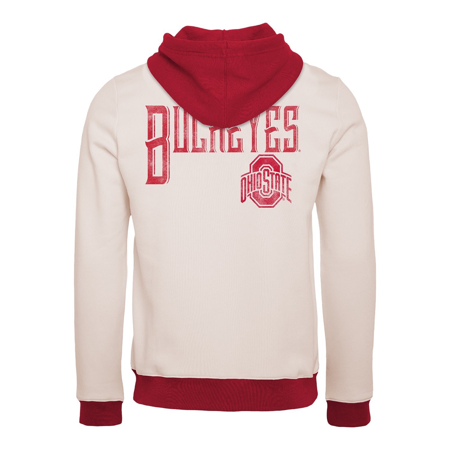 Ohio State Buckeyes Darius Rucker Buckeyes Hooded Sweatshirt In White - Back View