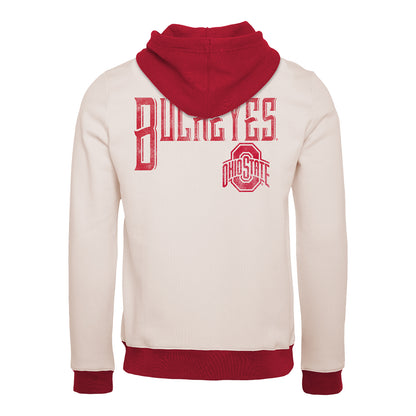 Ohio State Buckeyes Darius Rucker Buckeyes Hooded Sweatshirt In White - Back View