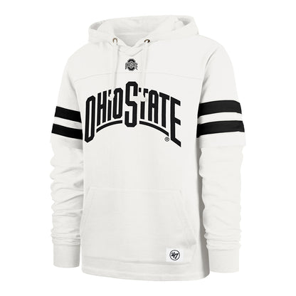 Ohio State Buckeyes 47 Brand Quick Switch Lacer Sweatshirt In White - Front View