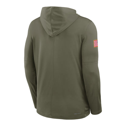 Ohio State Buckeyes Nike Our Honor Defend Lightweight Hoodie In Green - Back View