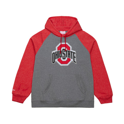 Ohio State Buckeyes Mitchell & Ness Primary Logo Sweatshirt - Front View