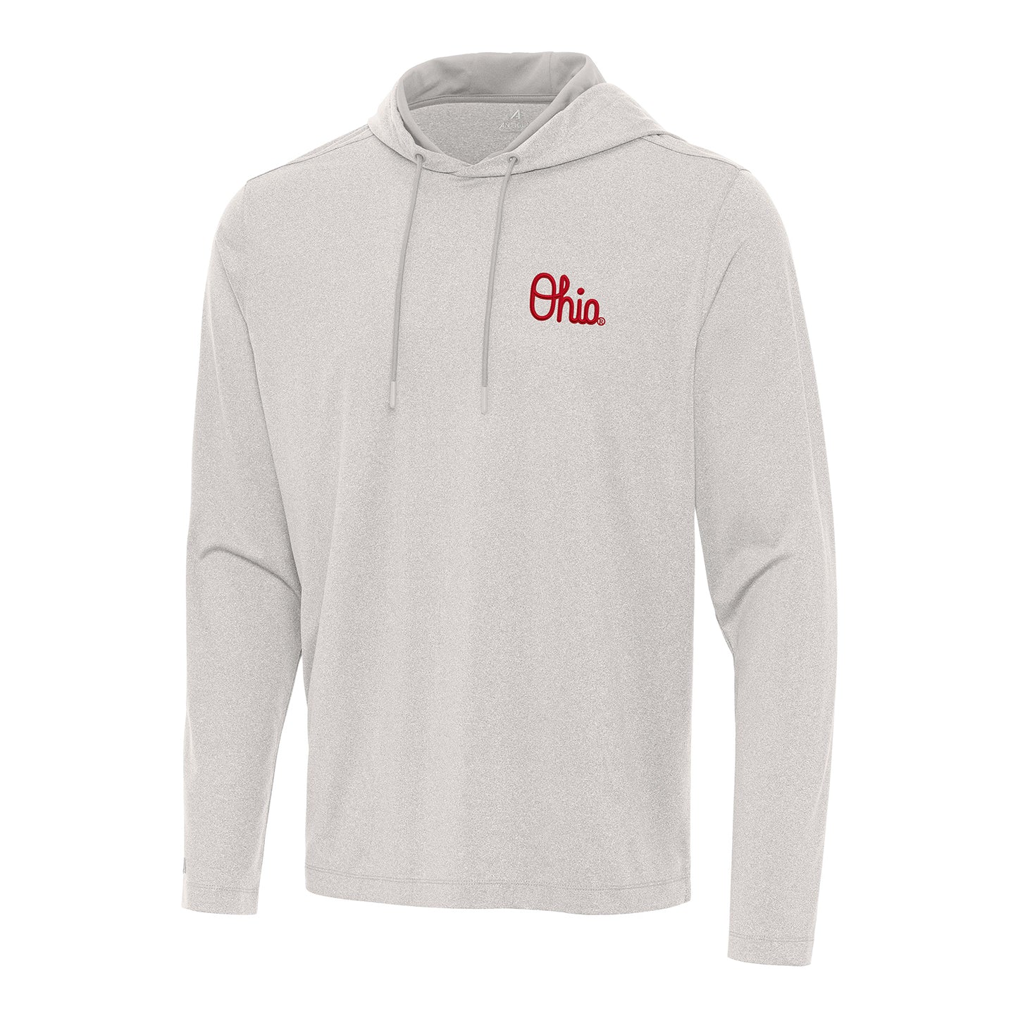 Ohio State Buckeyes Antigua Kinetic OHIO Script Hoodie - Front View