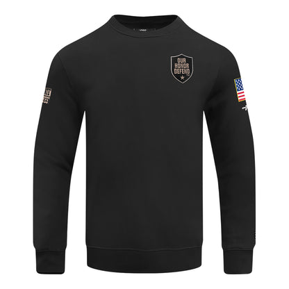 Ohio State Buckeyes Prostandard Our Honor Defend Crewneck Sweatshirt In Black - Front View
