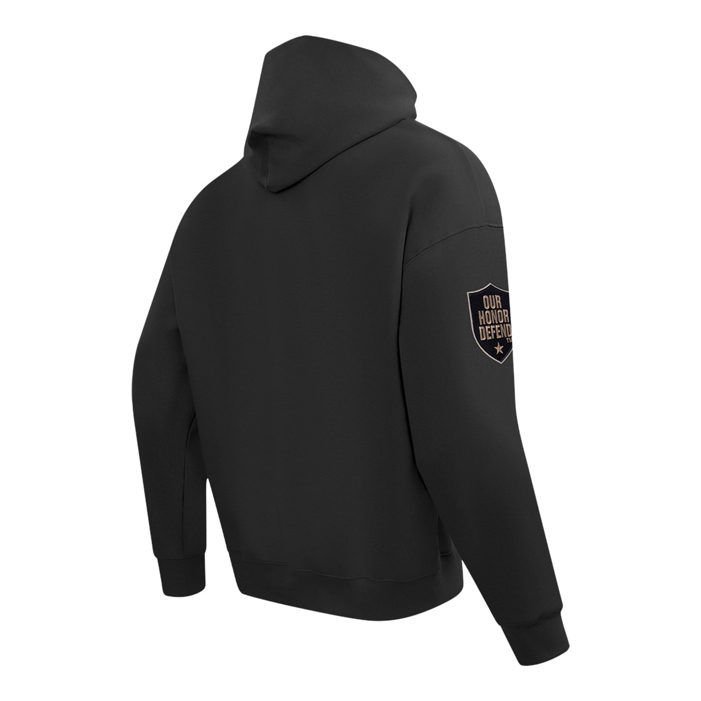 Ohio State Buckeyes Prostandard Our Honor Defend Hooded Sweatshirt In Black - Back Side View