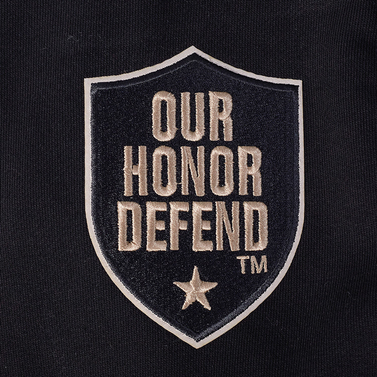 Ohio State Buckeyes Prostandard Our Honor Defend Hooded Sweatshirt In Black - OHD Patch View