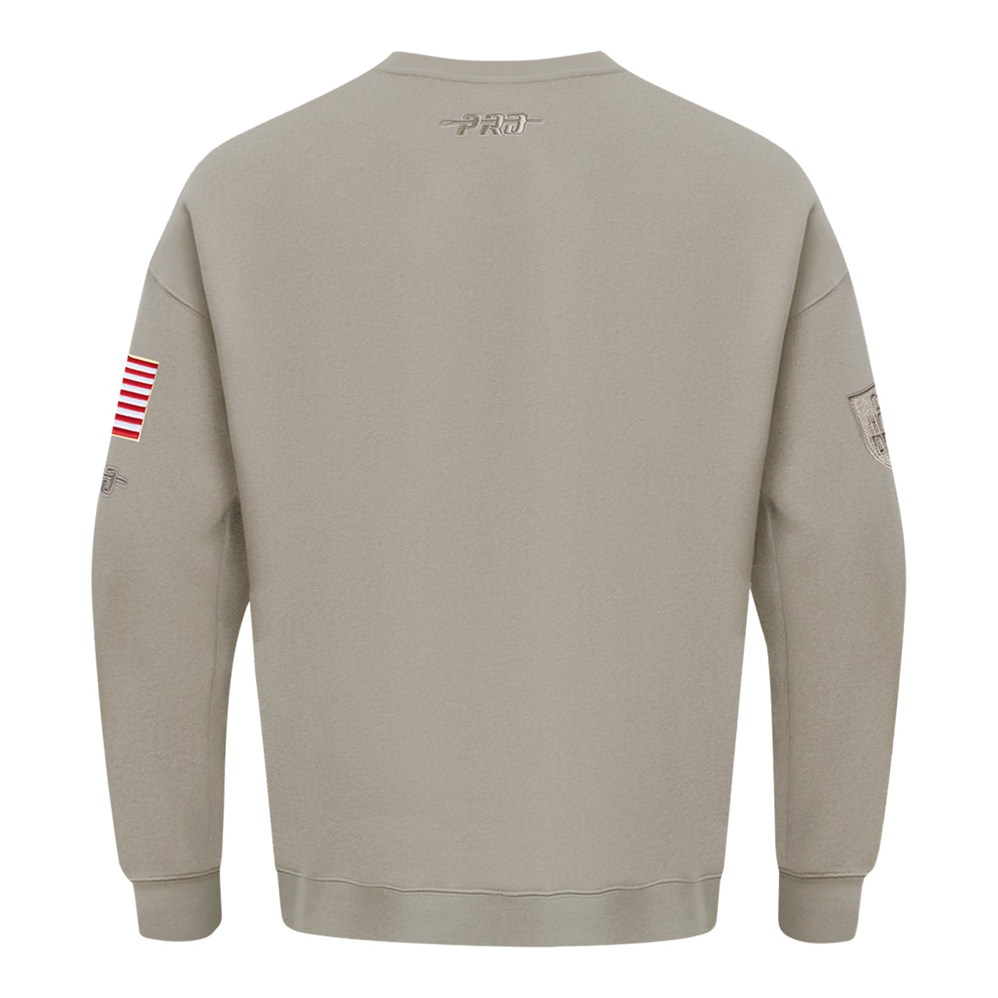 Ohio State Buckeyes Prostandard Primary Logo Our Honor Defend Crewneck Sweatshirt In Tan - Back View