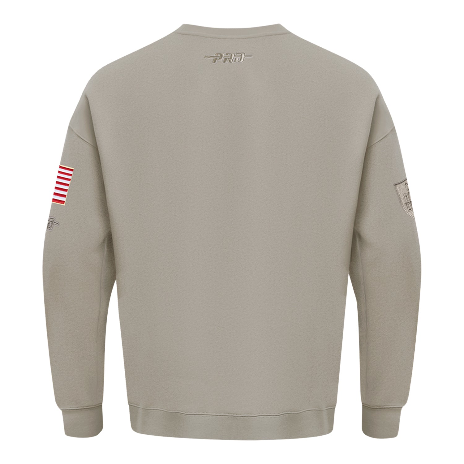 Ohio State Buckeyes Prostandard Primary Logo Our Honor Defend Crewneck Sweatshirt In Tan - Back View
