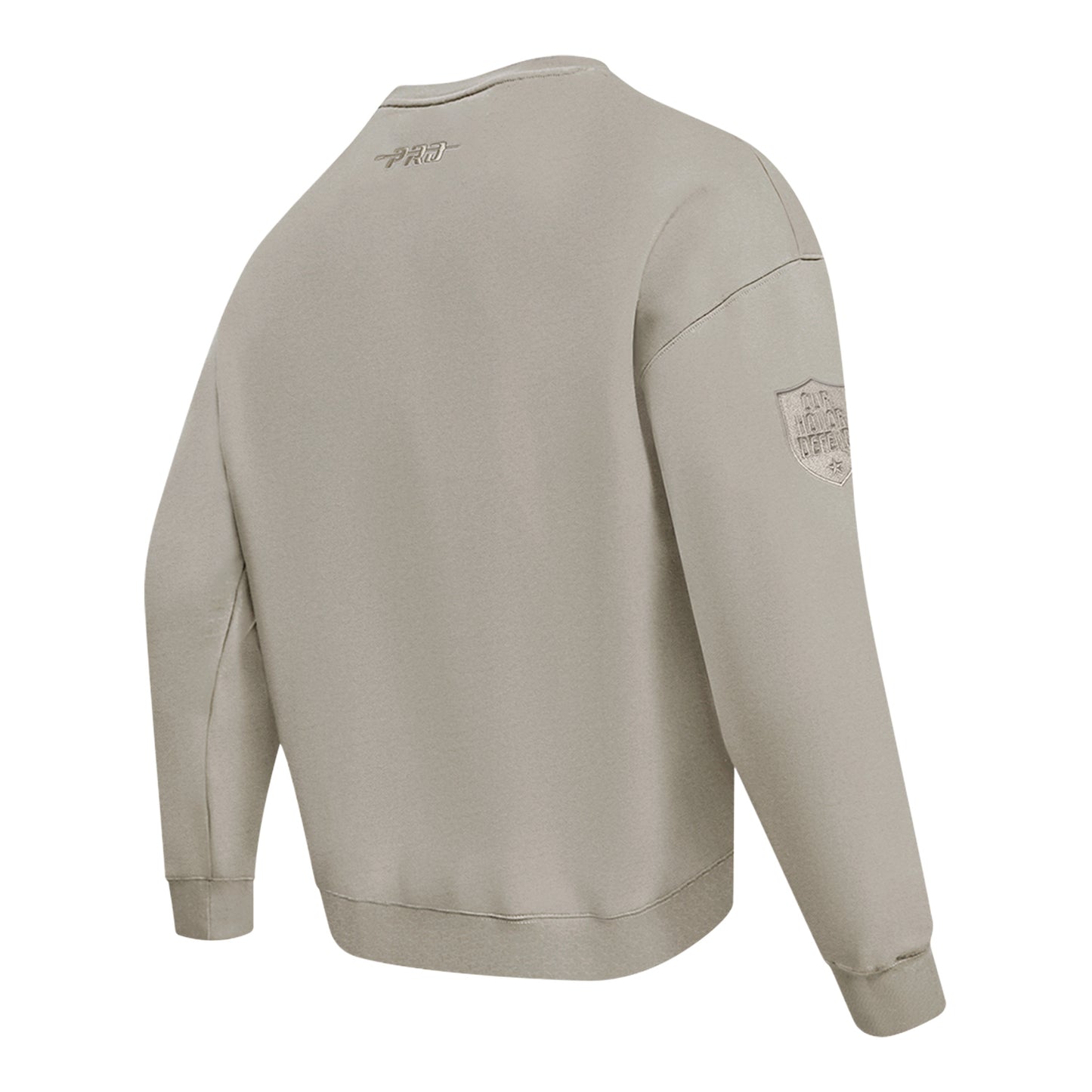 Ohio State Buckeyes Prostandard Primary Logo Our Honor Defend Crewneck Sweatshirt In Tan - Back Side View