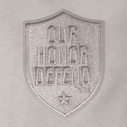 Ohio State Buckeyes Prostandard Primary Logo Our Honor Defend Crewneck Sweatshirt In Tan - OHD Patch View