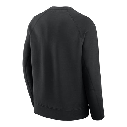 Ohio State Buckeyes Nike Tech Fleece Black Crewneck Sweatshirt - Back View