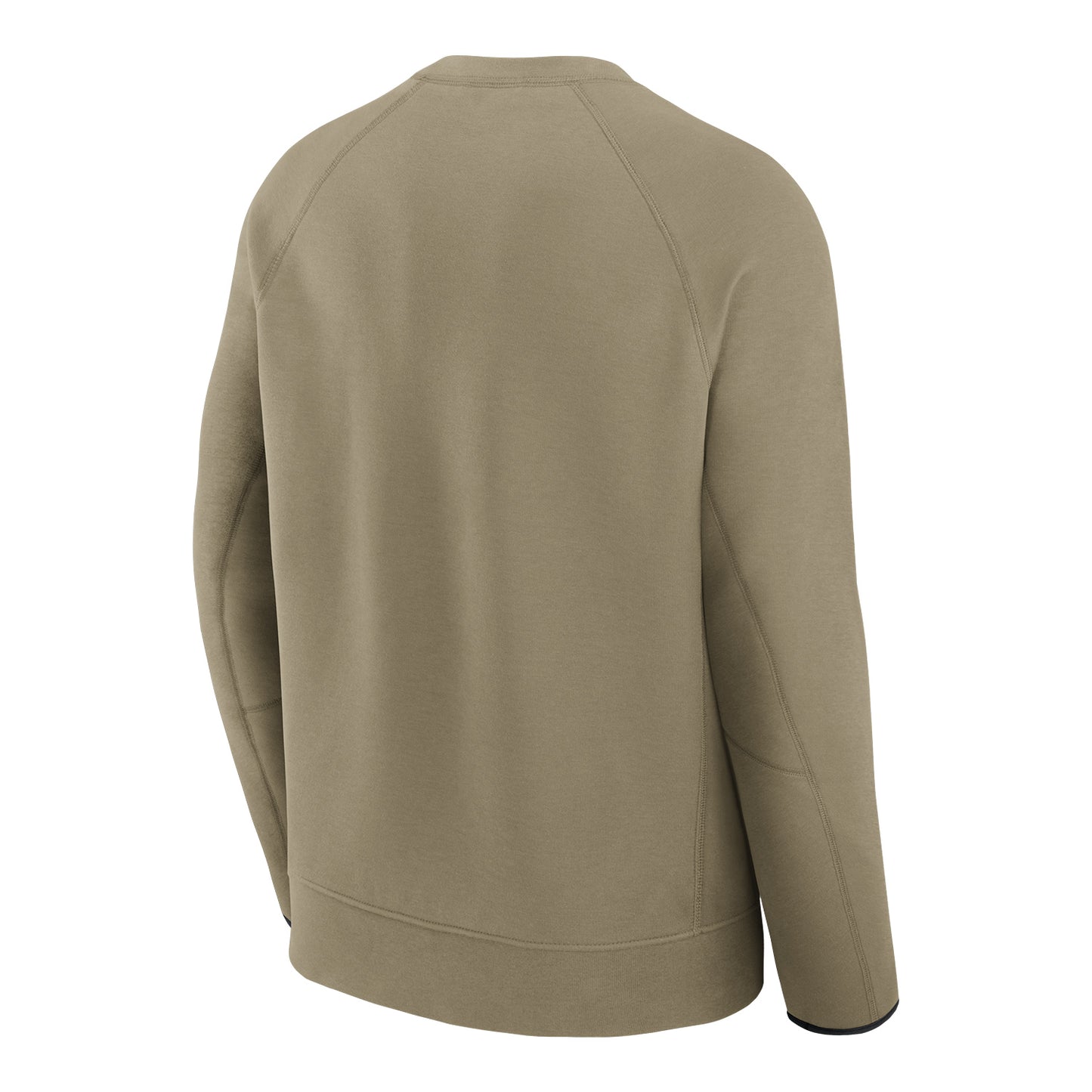 Ohio State Buckeyes Nike Tech Fleece Tan Crewneck Sweatshirt - Back View