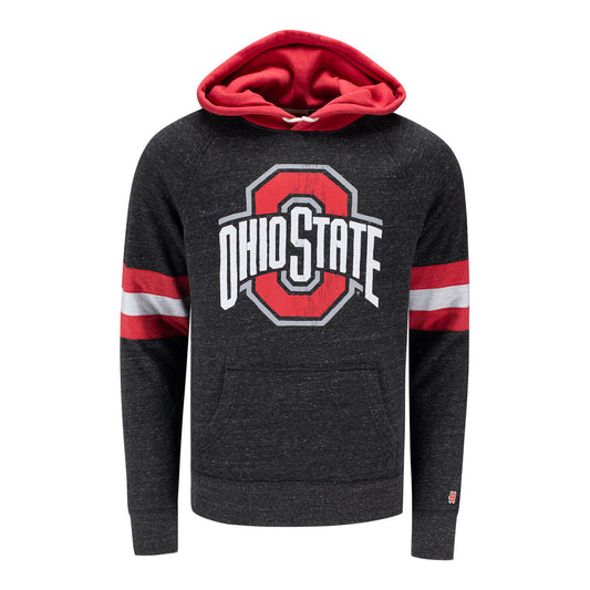 Ohio State Buckeyes Homage Primary Logo Sweatshirt In Black - Front View