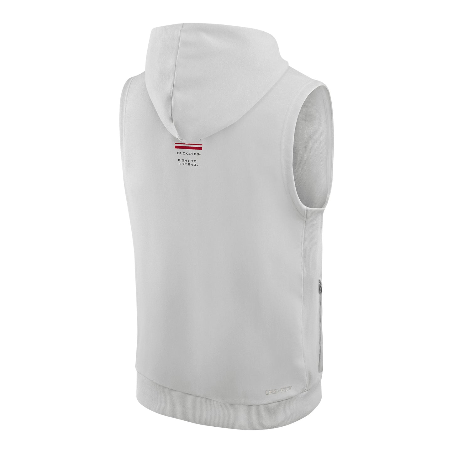 Ohio State Buckeyes Nike Sleeveless Wordmark Hoodie - Back
