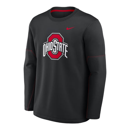 Ohio State Buckeyes Nike Sideline Coach's L/S T-Shirt - Front View