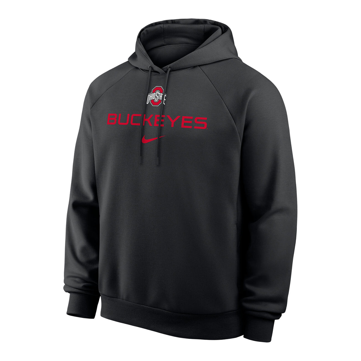 Ohio State Buckeyes Nike Dri-FIT Wordmark Hoodie - Front View