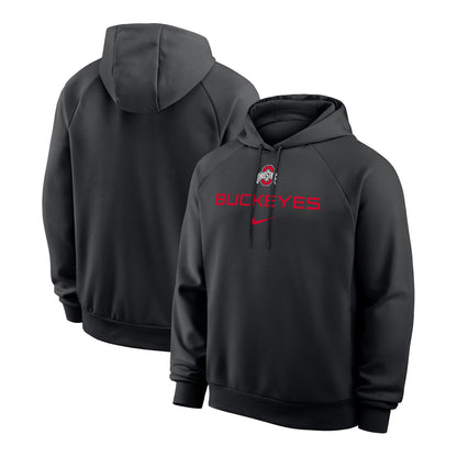 Ohio State Buckeyes Nike Dri-FIT Wordmark Hoodie - Full View