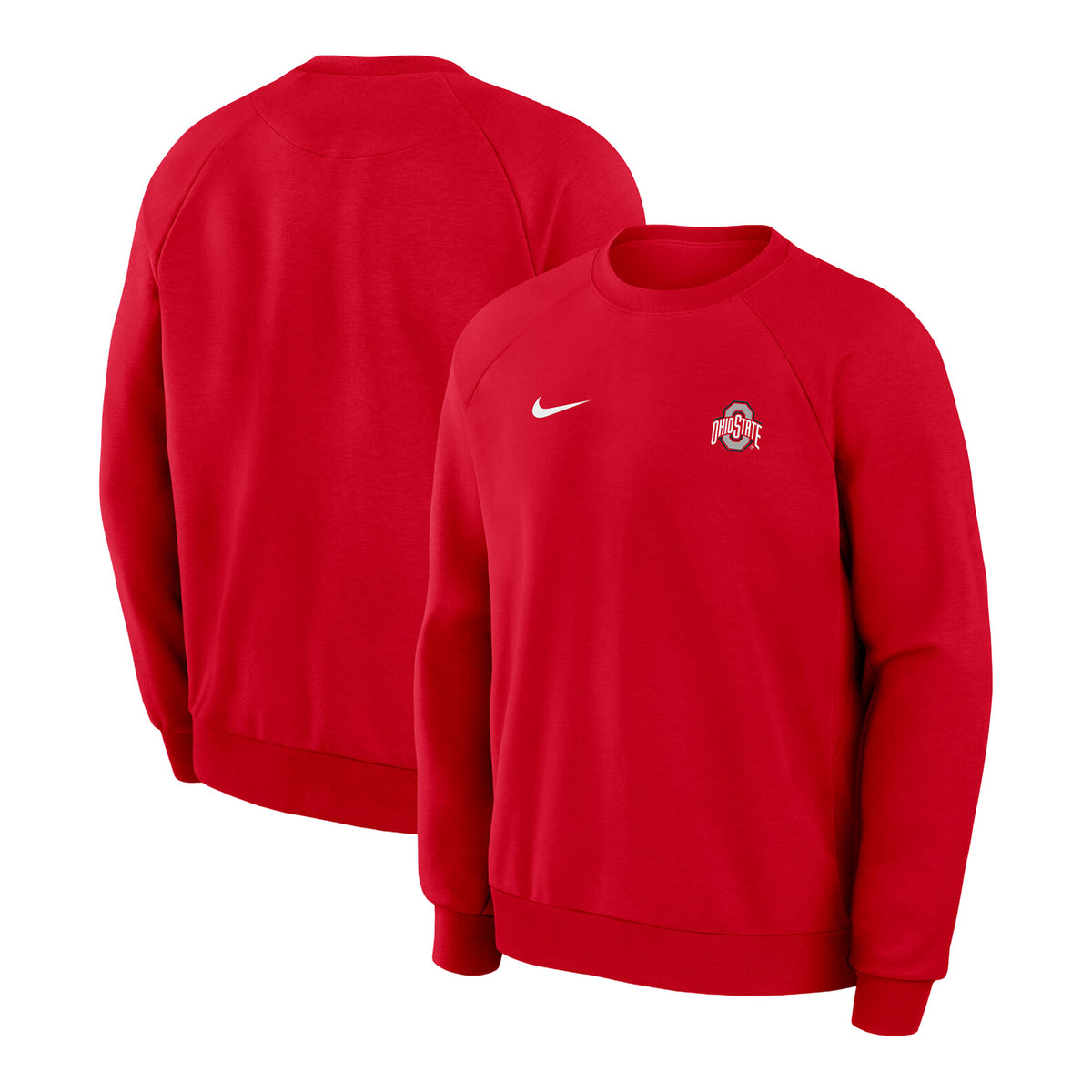Ohio State Buckeyes Nike Dri-FIT Coach's Crewneck - Full View