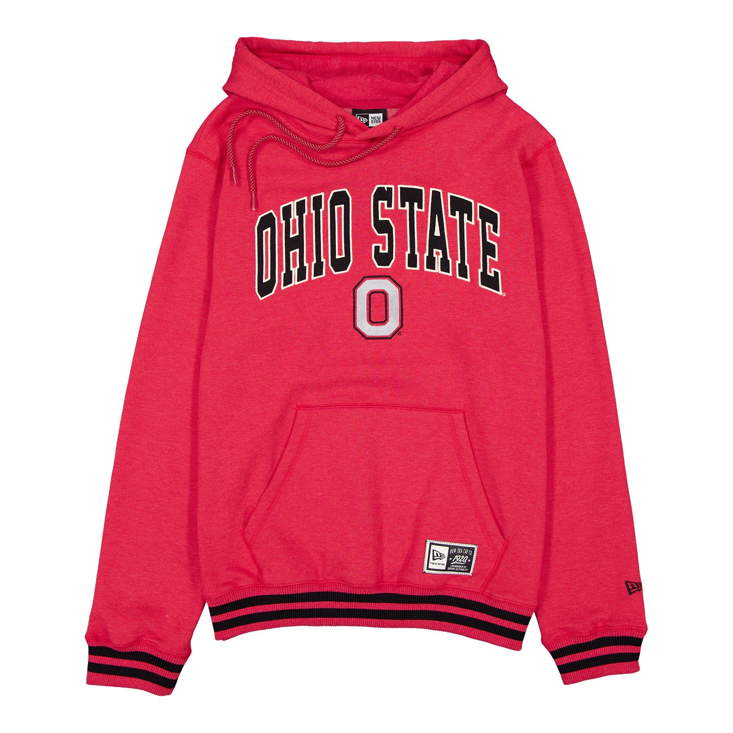 Ohio State Buckeyes New Era Mesh Wordmark Hoodie - Front