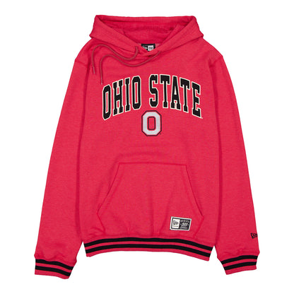 Ohio State Buckeyes New Era Mesh Wordmark Hoodie - Front