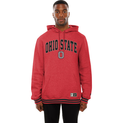 Ohio State Buckeyes New Era Mesh Wordmark Hoodie - Front Model